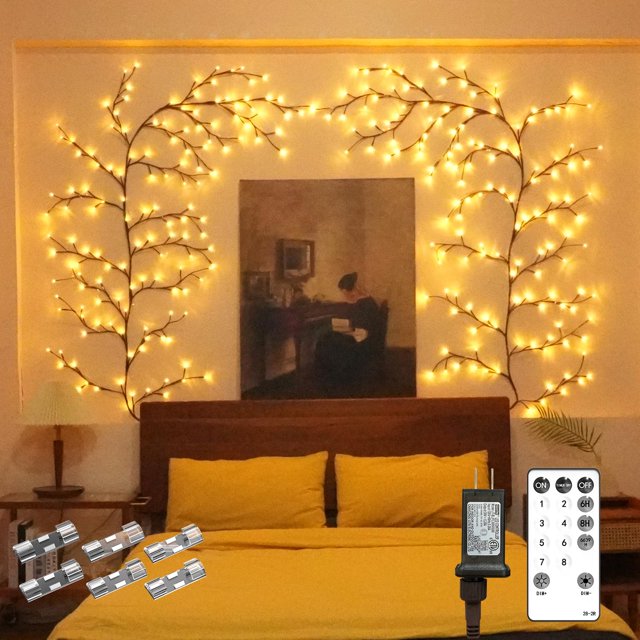 Control remoto Fairy Lights Probapro Willow Vine, 2,3 m, 144 LED