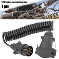 thumbnail image 3 of 7 Pin Trailer Truck Light Board Extension Cable Lead Plug` Male Wire To W2W0, 3 of 9