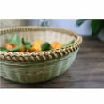 thumbnail image 3 of Round Woven Storage Basket Natural Bamboo Handwoven Fruit Bread Basket Lightweight Reusable Kitchen Organizer for Countertop Vegetables Snacks Multi-Purpose Home Decor, 3 of 3