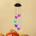 thumbnail image 3 of Kripyery 1 Set Solar LED Light Horror Energy-saving Non-Glaring Enhance Atmosphere Plastic Outdoor Halloween Party Wind Chime LED Lights for Home, 3 of 8