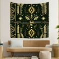 thumbnail image 3 of Bohemia Modern Tapestry for Living Room House Bedroom Office, Minimalistic Simplicity Aztec Symbols Wall Hanging Tapestry 51x59 Inches Diamonds Geometric Shapes Symmetrical Tapestry Aesthetic, 3 of 5