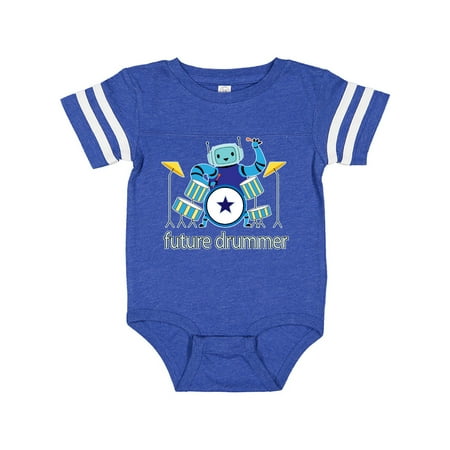 

Inktastic Future Drummer Robot Gift Baby Boy or Baby Girl Bodysuit
