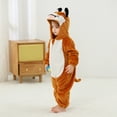 thumbnail image 4 of Penkiiy Toddler Baby Boy Girl Cartoon Animal Fuzzy Warm Hoodie Romper Fall Winter Clothes 12 Months Orange, 4 of 8