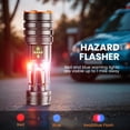 thumbnail image 4 of Tactical Flashlight High Lumens Rechargeable 5000mAh, 5000 Lumens LED Flashlight for Camping, Emergency, Hiking - Waterproof, 11 Modes, Zoomable, USB-C Charging, Digital Display, Durable Aluminum, 4 of 7