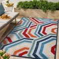 thumbnail image 7 of BNM Modern Geometric Indoor Outdoor Area Rug, 8' x 10', Multicolor, 7 of 7