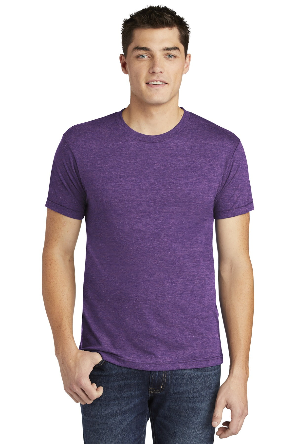 American Apparel Triblend Short Sleeve Track Tee AA006 Adult Casual T-Shirt 