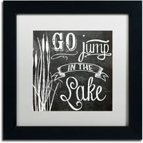 Trademark Fine Art "Lake House V" Canvas Art by Color Bakery White Matte, Black Frame