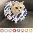 thumbnail image 2 of Collier Anti-Morsure Elizabeth Circle Col Réglable Col en Coton Imperméable Cône E-Collier pour Chat et Chien, 2 of 5