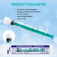 thumbnail image 2 of Jeringas Shaotong Luer Lock de 3 ml con tapa sin aguja, 50 unidades, 2 of 9