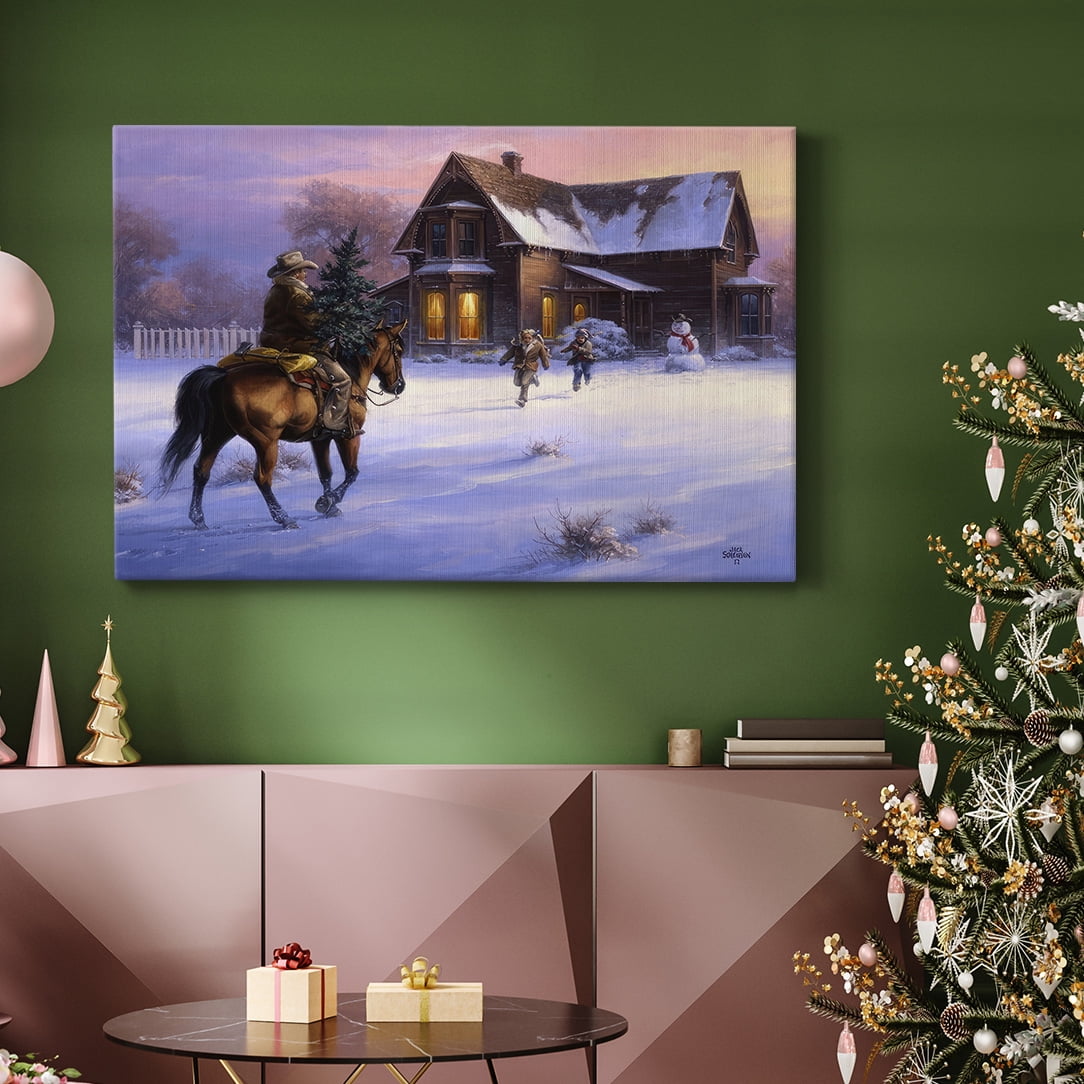 The Day Daddy Brought Home the Tree- Gallery Wrapped Canvas