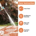 thumbnail image 6 of Findosom 6'x9' Outdoor Rug Patios Rug Waterproof RV Outdoor Rug Camping Rugs Reversible Plastic Straw Rug Large Outdoor Mat Outdoor Area Rug for Camping,Balcony Apartment,Patio,Picnic,Beach Orange, 6 of 13
