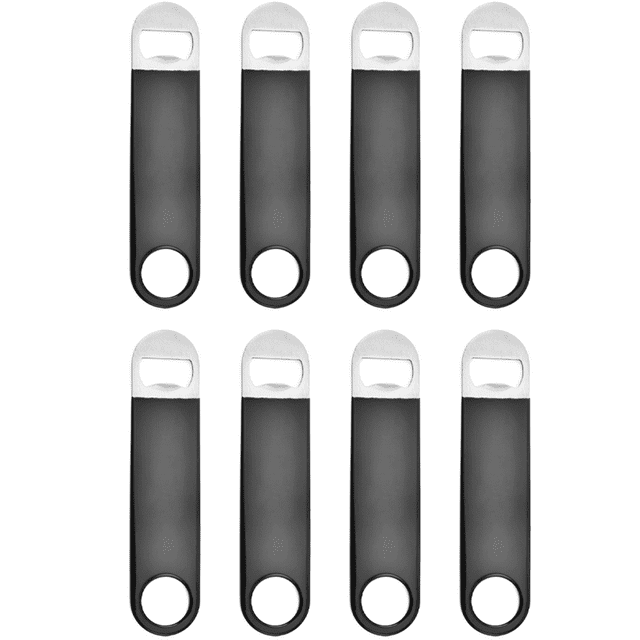 Abridor de botellas plano de acero inoxidable de alta resistencia, abridor de botellas de cerveza para cocina, bar o restaurante