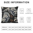 thumbnail image 5 of FUMJ Raccoon Pillow Covers  Decorative Throw Pillow Cover Soft Pillow Case Modern Raccoon Home Decor for Couch Sofa Bed, 5 of 5