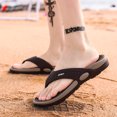thumbnail image 6 of HNMKIU Flip Flops for Men Summer Massage Breathable Thong Sandals Outdoor Casual Comfortable Beach Slides for Walking Mens Slippers Coffee,9, 6 of 8