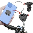 thumbnail image 2 of Visland Motorcycle Rearview Mirror Phone Holder Quick Release Heavy Duty Anti-slip Shockproof Universal Riding Motorbike Scooter Cell Phone Mount, 2 of 8