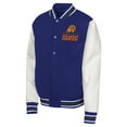 thumbnail image 2 of Youth Purple Phoenix Suns True Team Full-Snap Varsity Jacket, 2 of 3