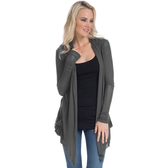 Semi-sheer Cardigan Cover-up with Pockets