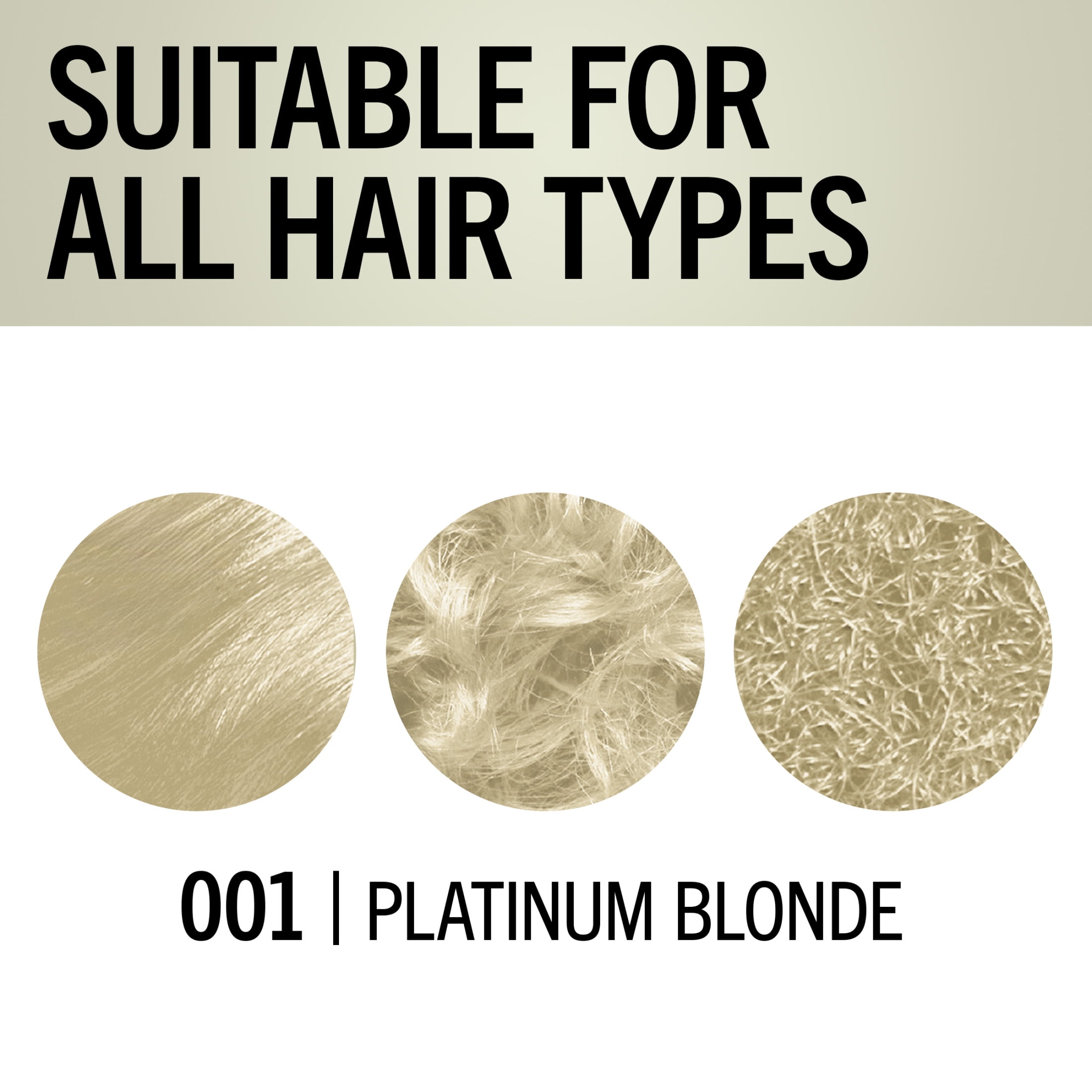 Schwarzkopf Keratin Blonde Hair Dye Platinum Blonde 001, Ultra Lightening Permanent Color, 1 Use
