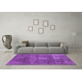 thumbnail image 3 of Ahgly Company Indoor Round Oriental Purple Industrial Area Rugs, 7' Round, 3 of 4