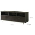 thumbnail image 5 of Benzara BM156198 23.5 x 60 x 15.5 in. Fabulously Designed TV Console with Chrome Legs, Brown, 5 of 5