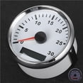 thumbnail image 2 of Yajisi 85mm / 3.3in Marine Boat Tachometer Gauge 3000 RPM LCD Display Hour Meter 12V 24V Red Backlight Universal Vehicle Tacho Sensor IP67 Waterproof Silver Frame White Dial, 2 of 9