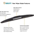 thumbnail image 4 of shiyou-Rear Windshield Wiper Blade Arm Set for Mitsubishi Outlander 2007-2020, for Nissan Pathfinder 2005-2012 Rear Windsheild Back Wiper Arm and wiper Blade with Cover Assembly, 4 of 4