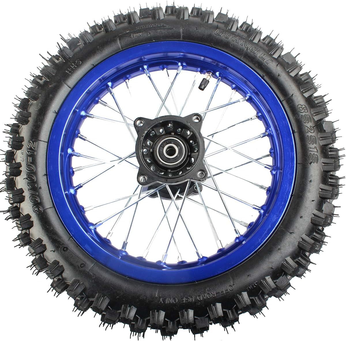 XPRO 12" Rear Wheel Rim Tire 3.012 with 12mm Bearing Assembly for Dirt Bikes