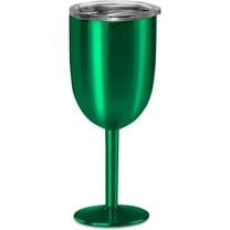 True North Insulated Stainless Steel Travel Wine Cup, 10oz (Jewel Green)