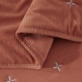 thumbnail image 6 of Chezmoi Collection Corduroy Queen Quilt Set Terracotta, 3-Piece Luxury Soft Cross Stitch Polyester Corduory Lightweight Bedspread, 1 Quilt 90 in x 94 in and 2 Pillow Shams 20 in x 26 in, 6 of 9
