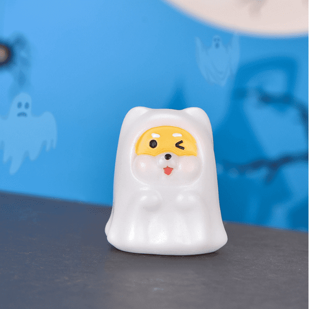 Adornos de resina de Halloween, varias manualidades de Halloween, mago, conejito, calabazas, murciélago fantasma, figuras en miniatura, miniadornos de micropaisaje de Halloween Sailing Electrónica