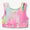 Purple, variant on Justice Reversible Keyhole Teen Sports Bra for Girls with Paint Effect Print, Sizes XS-XL