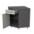thumbnail image 6 of Pemberly Row Engineered Wood Corner Garage Storage Cabinet in Dark Gray, 6 of 12