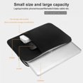 thumbnail image 4 of PRAETER 11'' Laptop Liner Bag, Upgrade Suede Computer Notebook Case Sleeve Bag, Waterproof Polyester Fiber Vertical Protective Cover Bag With Pocket, Black, 4 of 19