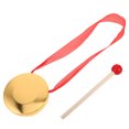 thumbnail image 1 of Gong for Kids Mini Kids Musical Instruments Copper Cymbals Gong Copper Hand Gong Musical Gong Instrument 9CM, 1 of 8