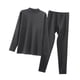 thumbnail image 4 of Conjunto de ropa interior térmica para hombre, camisa y pantalón abrigados de cuello medio, resistentes al frío, para otoño. SG, 4 of 9
