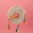 thumbnail image 4 of Chewing Toy, Bird Non- Straw Plaited Wood Block Biting Hanging Swing Toy Cage Accessories For Parrots, 4 of 8