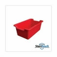 thumbnail image 4 of Antimicrobial Rectangle Storage Bin, Red | Bundle of 2, 4 of 5