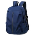 thumbnail image 1 of Mochila para mujer y hombre, mochila de viaje, mochila resistente al agua, mochila de día, azul oscuro, 1 of 5