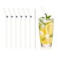 thumbnail image 1 of Uxcell 6 Pcs Popotes de Vidrio Reutilizables, Popote de Vidrio de 7.87" Resistente a los Golpes, Popotes Lindos y Transparentes para Whisky, Café, Jugo, Refrescos, Té, Morado, 1 of 6