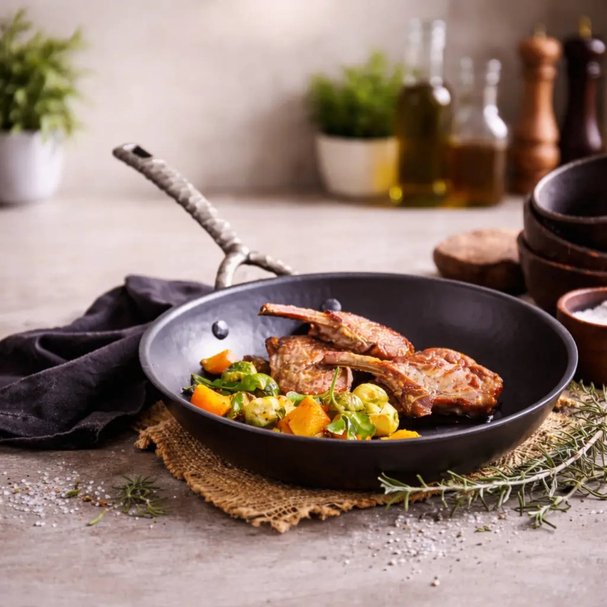 Alva Artist Carbon Steel Frying Pan - Thumbnail 5
