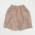 thumbnail image 5 of QIUOMBBP Athletic Quick Dry Shorts for Boys Solid Color Cargo Short Pants with Pockets Loose Summer Bottoms Pink 2Years, 5 of 10