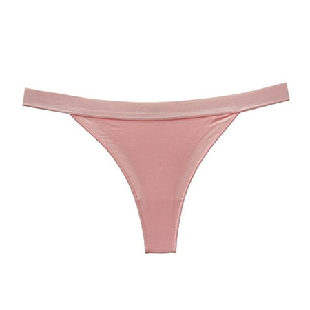 

Cotton Thongs For Women Breathable Low Rise Bikini Lady Panties Womens Underwear