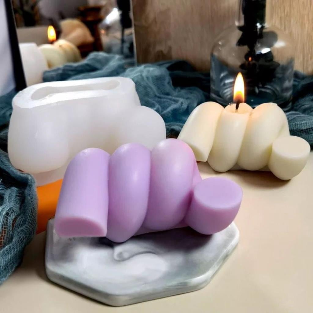Dollar2million Candle Mold 3D Art, Coil Craft Clear Silicone