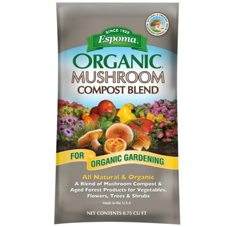Espoma Natural Mushroom Blend Fertilizer, 0.75 cu ft