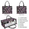 thumbnail image 2 of Large Capacity Tote Bag,Pioneer Flower Floral Print Pattern Handbag Fashion Luxury Tote Bag,15.7"x13"x 5.1" Inches,Laptop Compatible, 2 of 6