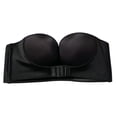 thumbnail image 3 of Sujetador sin tirantes, invisible, antideslizante, sexy, con hebilla frontal, ropa interior para vestido de novia, fiesta, negro, 36 / 80AB Sweethay AP001296-07, 3 of 7