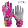 thumbnail image 2 of Guantes de esquí cálidos para niños de invierno, guantes de empalme estampados, 2 of 5