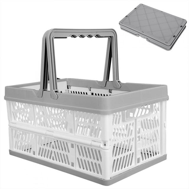 Canasta de almacenamiento de juguetes multipósito plegable, 1.7x7.8x6.4in con manijas organizador de ropa, para dormitorios para llevar en dormitorios