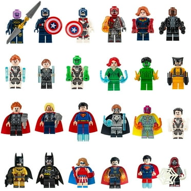 24 Pcs Super Heroes Minifigures Collectible Block Building Sets