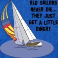 thumbnail image 2 of CafePress - Old Sailors Never Die - Cute Infant Baby Football Bodysuit, 2 of 3